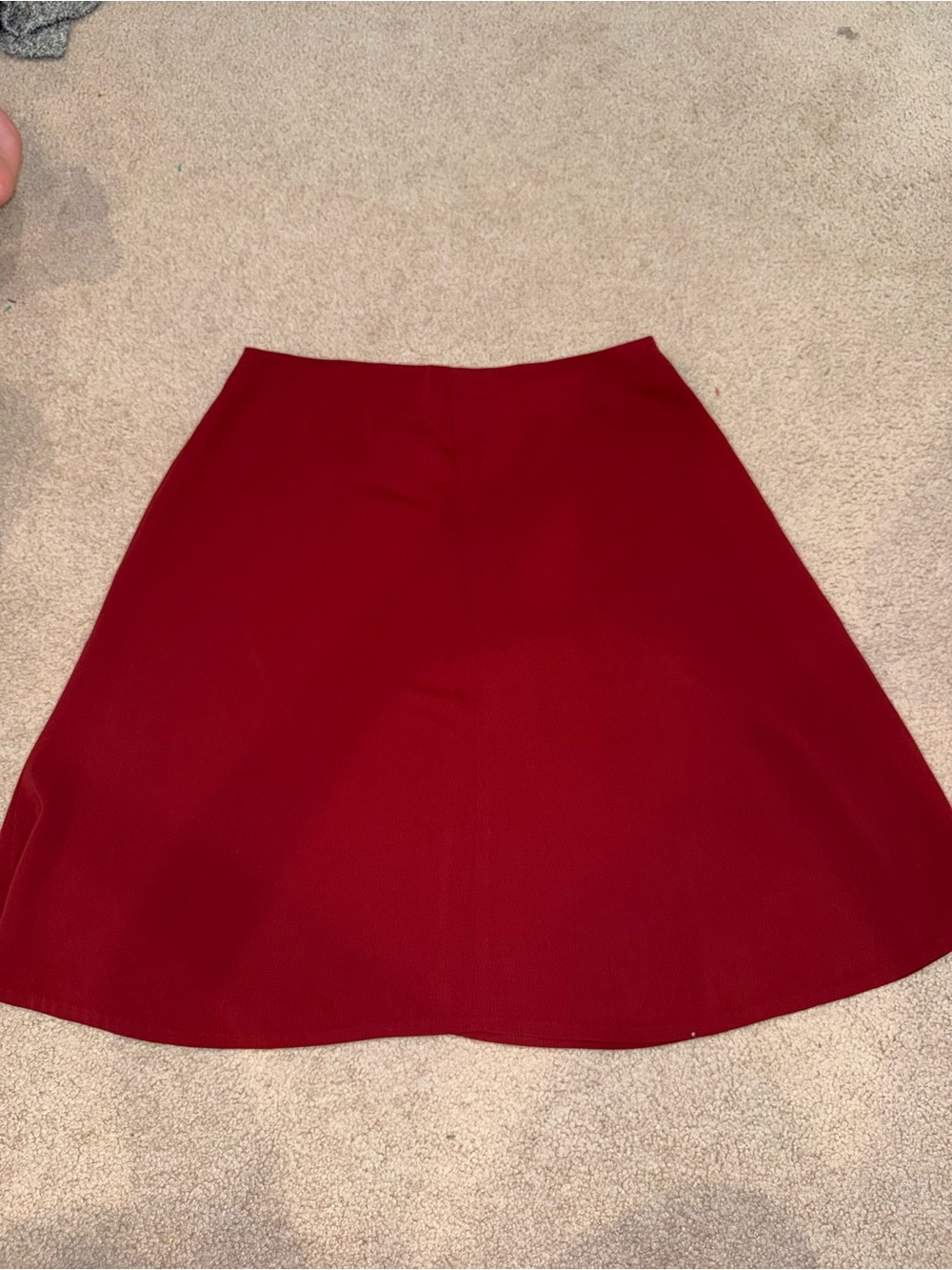 Harve Benard Deep Red A-Line Skirt